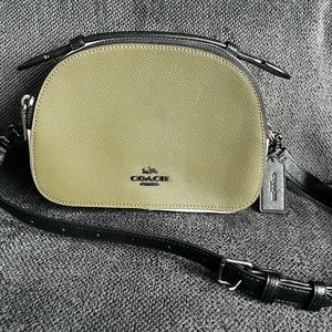 Coach Olive Green Black & White Crossbody